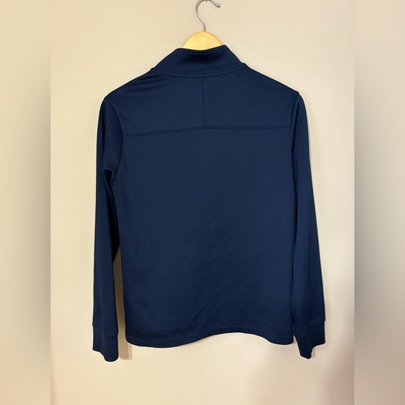 Women's Navy Blue Quarter-Zip Top - Picture 8 of 8